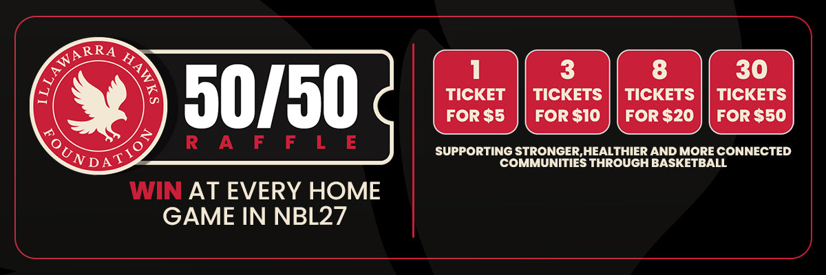 50/50 Charity Raffle – Illawarra Hawks Foundation